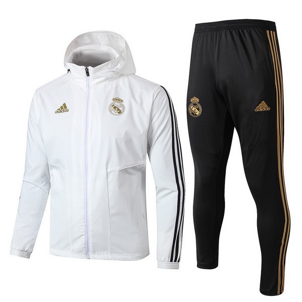 Rompevientos Real Madrid Conjunto Completo 2019 2020 Blanco Negro